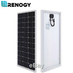 Renogy 100 Watts 12V Monocrystalline Solar Starter Kit 30A PWM Charge Controller
