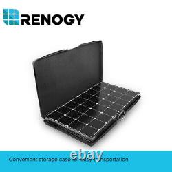 Renogy 100W 200W Watt 12V Mono Foldable Solar Panel Suitcase RV Charging Kit