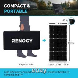 Renogy 100W 200W Watt 12V Mono Foldable Solar Panel Suitcase RV Charging Kit