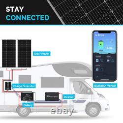Renogy 100W Watt 12V Mono Solar Panel PV Power RV Camping With Y Connectors