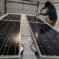 Renogy 100W Watt 12V Mono Solar Panel PV Power RV Camping With Z Brackets Mounts