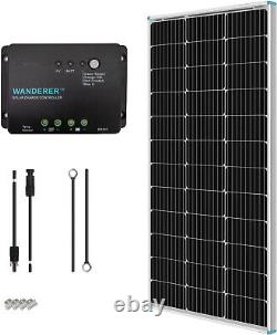 Renogy 100W Watts 12V Mono Solar Panel Starter Kit With 30A PWM Charge Controller