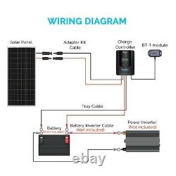 Renogy 100Watt 12Volt Solar Premium Kit With 20A MPPT Charge Controller Off-Grid