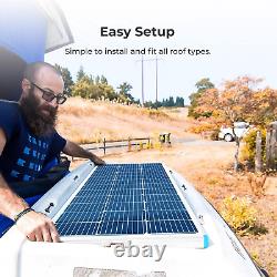 Renogy 12V 100W Solar Panel Monocrystalline PV Power Charger for RV Home Rooftop