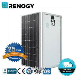 Renogy 150W 160W 12V Volt Monocrystalline Solar Panel 160 Watt Off Grid PV Power