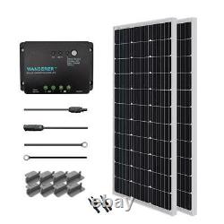 Renogy 200-Watt 12-Volt Monocrystalline Solar Starter Kit for Off-Grid Solar