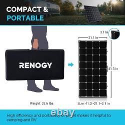 Renogy 200 Watt Off Grid Portable Foldable Solar Panel Suitcase with PWM 20A