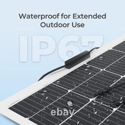 Renogy 200W 12V Flexible Mono Solar Panel RV Rooftop Camping Off-Grid Light Thin