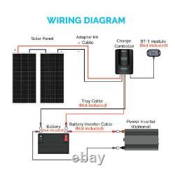 Renogy 200Watt 12Volt Mono Solar Panel Premium Kit With 20A MPPT Charge Controller