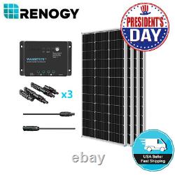 Renogy 400W Watt Mono Solar Panel Bundle Kit With30A PWM Battery Charge Controller