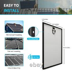 Renogy Monocrystalline Solar Panel 2PCS 320W Watt 24 Volt Off Grid Home Grid-tie
