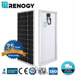 Renogy Rigid 100W Watt Mono Solar Panel 100W 12V Volt Off Grid PV Power Camping