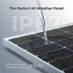 Renogy Solar Panel 100 Watt 12 Volt, High-Efficiency Monocrystalline PV Modul