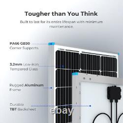 Renogy Solar Panel 2 PCS 100 200 Watt 12 Volt High Efficiency Monocrystalline PV