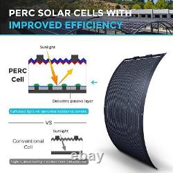 Renogy Solar Panel Mono 100W 12V Lightweight Semi Flexible Black Division