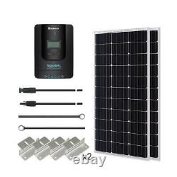 Renogy Solar Power Starter Kit 200-Watts Monocrystalline Silicon RV 2-Panels
