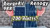 Renogy Vs Bougerv 200 Watt Solar Panel Disappointed