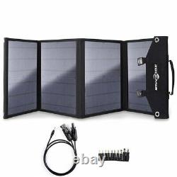 Rockpals Solar Panel Foldable 100 Watts 4 Panels NWOB All Cables Included