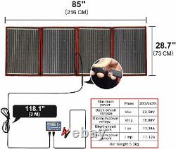 SOLAR PANEL 200 Watt Station Portable Foldable Highest Efficiency CONTROLLER KIT