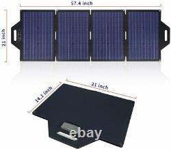 SOLAR PANEL Station Portable 120 Watt Foldable Highest Efficiency Cells FULL KIT