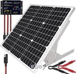 SOLPERK 50With12V Solar Panel Kit, Solar Battery Trickle Charger Maintainer + Wate