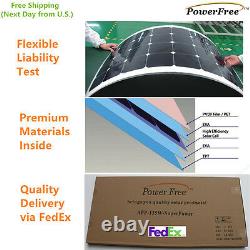 Semi Flexible Bendable 135w 135 Watt Lightweight Solar Panel 12v Battery OffGrid