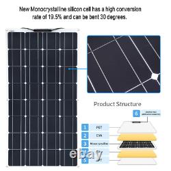 Solar Panel 180W Watt 18V Solar Battery Charger Flexible Grid Complete Kit