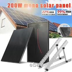 Solar Panel 200 Watt 12Volt, High-Efficiency Monocrystalline PV Module Off Grid