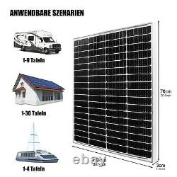 Solar Panel 200W 400W 600W 800W 1000W Watt for 12V/24V/48V Solar Kit Home RV NEW