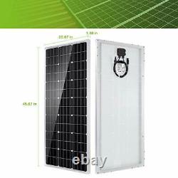 Solar Panel Kit 100 Watt 12 Volt Monocrystalline Off Grid System For Homes Rv