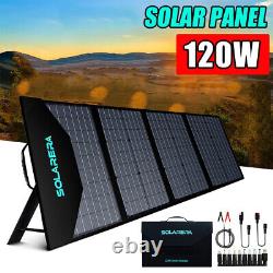 Solarera 120 Watts Solar Panel Monocrystalline Solar Battery Charger for Outdoor