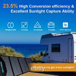 Solarera Solar Panel 120 Watts Monocrystalline Solar Battery Charger for Camping