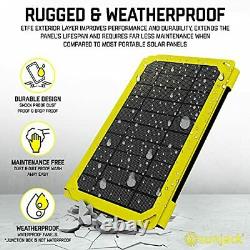 SunJack 25 Watt Foldable Weatherproof ETFE Monocrystalline Solar Panel Charge