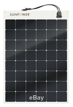 SunPower 170 Watt Flexible Solar Panel. High Efficiency for Marine, RV, Camping