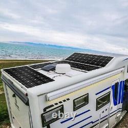 Tempered Glass Solar Panel 100 Watt 18V Monocrystalline 20A System for RV Boat