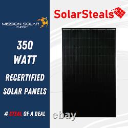 Used Mission Solar MSE PERC 60 MSE350SX5T 350W 60 Cell Mono 350 Watt Panels