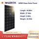 Wuzeck 200w Watt 12v Monocrystalline Glass Solar Panel For Rv/ Boat/ Car/ Home