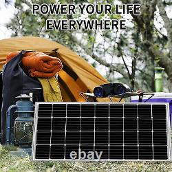 Werchtay 200W watt Mono Solar Panel 12V Caravan Charge Z Brackets Home RV