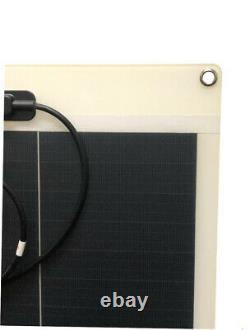 WindyNation 2pcs 100 Watt 12V Flexible Monocrystalline Solar Panel for Battery