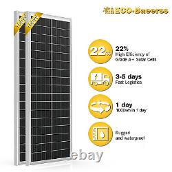 100 Panneaux solaires Monocristallins de 200 watts, 12 volts pour la maison, le camping et les véhicules récréatifs hors réseau.