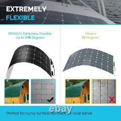 100 Watt 12 Volt Extrêmement Flexible Monocrystalline Solar Panel