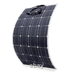 100 Watts Flexible Solar Panel Kit 12v Batterie Chargeur Contrôleur Caravan Boat