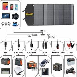 100 Watts Panneau Solaire Pliable Portable Pour La Centrale/rv/camping Portable Us