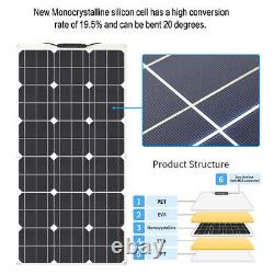 1000w 12v Flexible Solar Panel Kit 10 X 100 Watt Mono Cellule Rv Boat Caravan Caravan