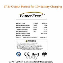 100w 100 Watt Mono Panneau Solaire Pour Off Grid La Volt Battery Rv Bateau Chargeur