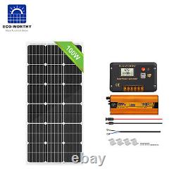 100w 200w Watt 12v Solar Panel Kit Off Grid Onduleur 100ah Deep Cycle Battery