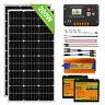 100w 200w Watt Solar Panel Complete Kit Lifepo4 Batterie Pour Rv Camping Marine Us