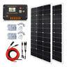 100w 200w Watt Solar Panel Kit 12volt Battery Charge Controller Rv Caravan Boat