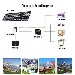 100w Watt Solar Panel Kit 12v Batterie Flexible Charge Pour Camping Rv Imperméable À L’eau