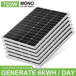 120 Watts Solar Panel 12 Volt Module Pv Monocristallin Pour Caravan Boat Home Rv